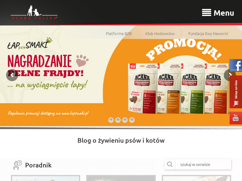 Producent karmy dla zwierząt - Acana Polska Sp. z o.o. Sp. k.